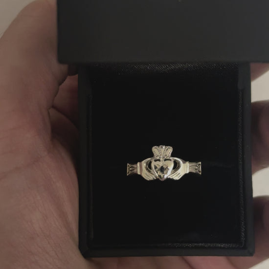 Diamond claddagh ring from Ireland 