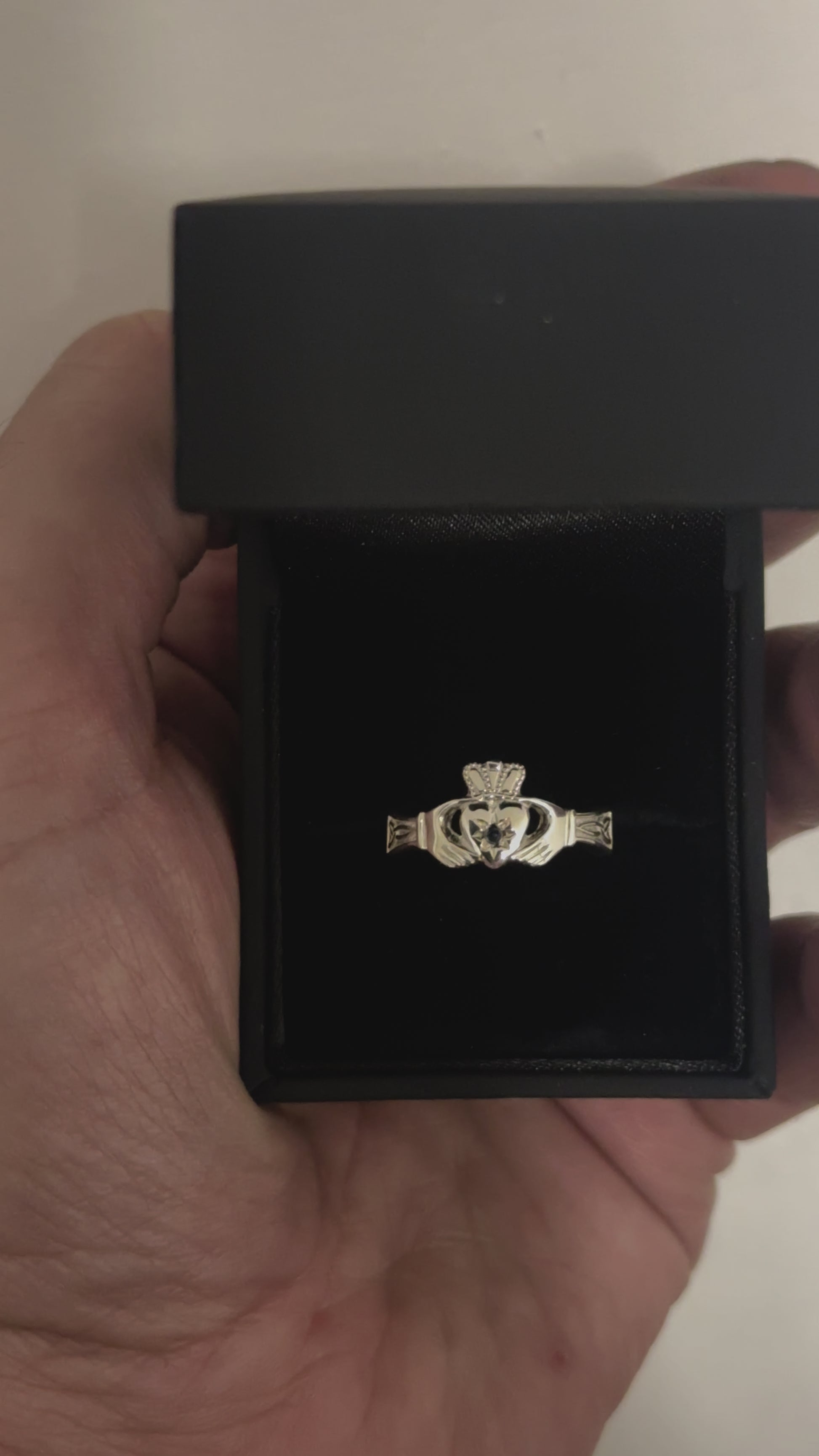 Diamond claddagh ring from Ireland 